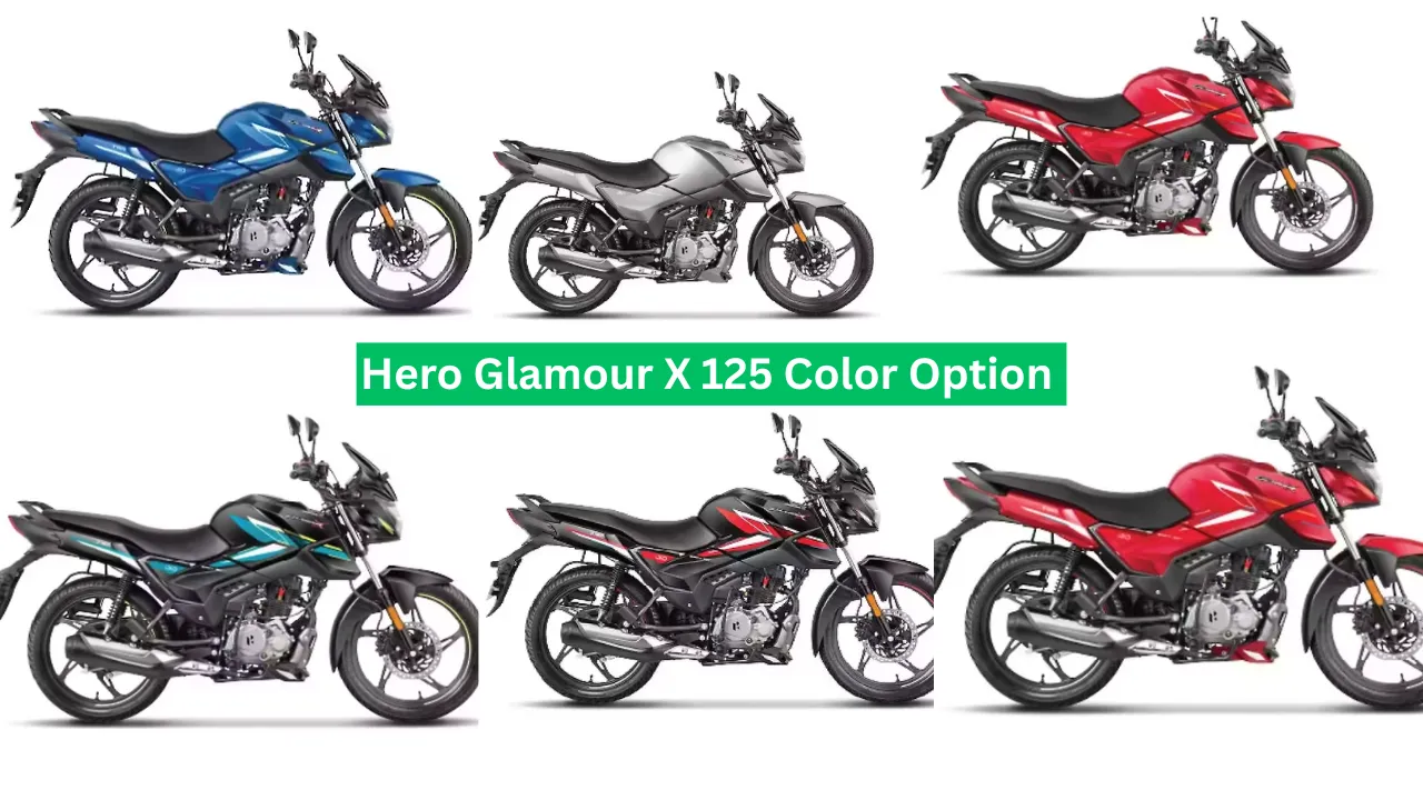 Hero Glamour X 125 के कलर ऑप्शन्स Hero Glamour X 125 के कलर ऑप्शन्स